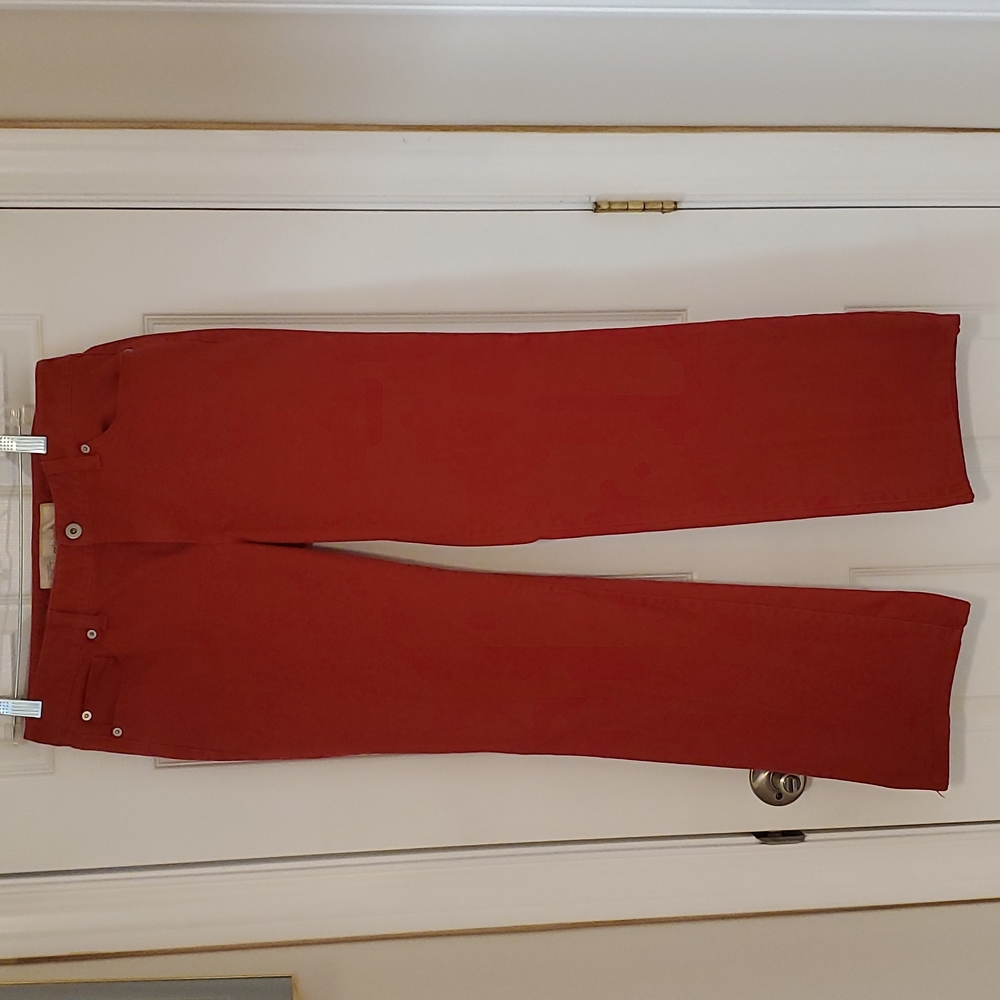Ann Taylor Loft Red Jeans - Original Boot - Size 10
